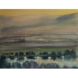 Evening in the valley 34x26