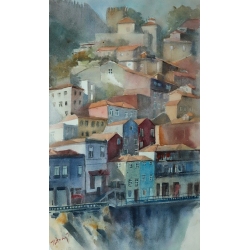 Tatiana Ilitzky.  Stairs of Porto 33x54